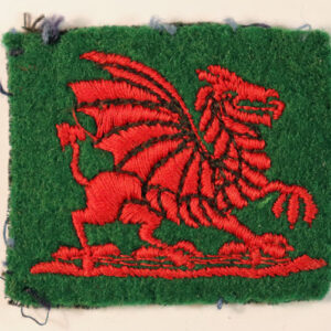 SOUTH WALES DISTRICT WW2 Embroidered Felt Formation Sign Badge