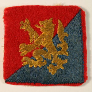 105th COAST ARTILLERY BRIGADE Embroidered Cloth Formation Sign Badge ---  Lot No. 6281
