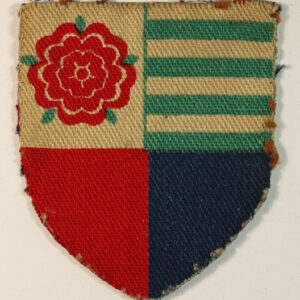 100th ARMY GROUP ROYAL ARTILLERY Printed Cloth Formation Sign Badge - CALICO PRINTERS - SCARCE ---  Lot No. 6534