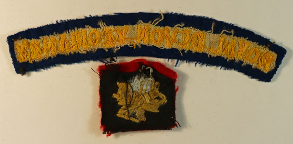 142nd FIELD REGIMENT (ROYAL DEVON YEOMANRY) WW2 Embroidered Felt Formation Badge — Lot No. 6489 - Image 3