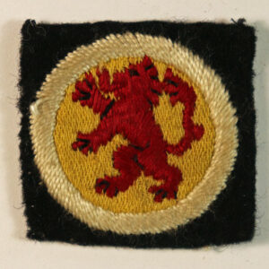 15th (SCOTTISH) DIVISION WW2 Embroidered Formation Sign Badge  ---  Lot No. 6523
