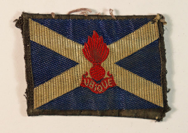 18th LIGHT ANTI-AIRCRAFT REGIMENT R.A. (TA) WW2 Woven Cloth Formation Sign Badge – BROUGH, NICHOLSON & HALL — Lot No. 6479