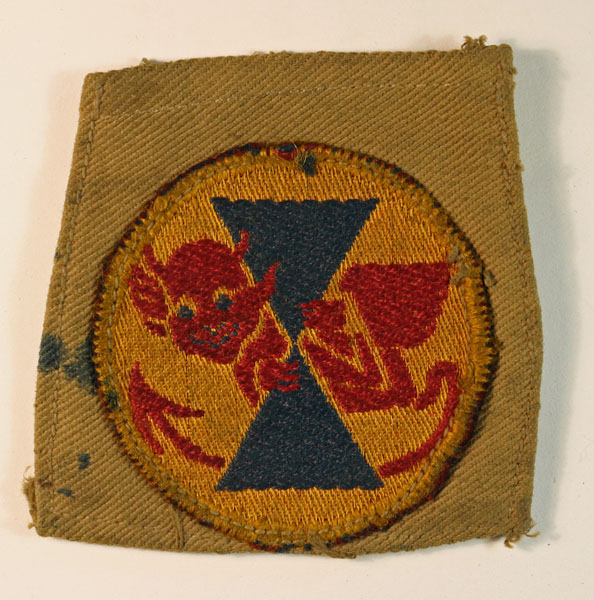 21st ARMOURED BRIGADE WW2 Italian Made Embroidered Formation Sign Badge — Lot No. 6480