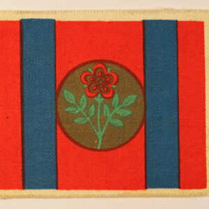 24th ENGINEER GROUP - 1st Pattern Printed Formation Sign Badge - CALICO PRINTERS ---  Lot No. 6481