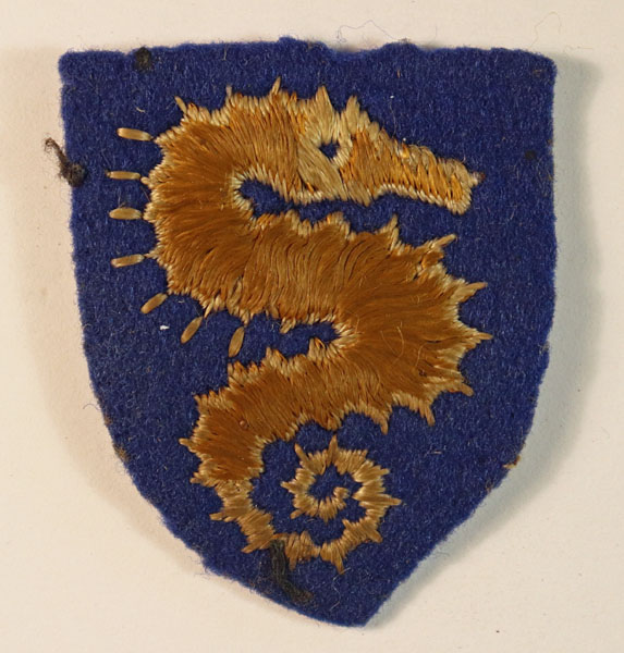 27th ARMOURED BRIGADE WW2 Embroidered Felt Formation Sign Badge — Lot No. 6483