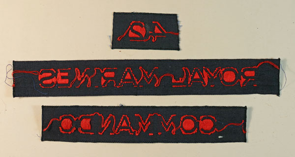 42/ROYAL MARINES/COMMANDO WW2 Cash’s Name Tape Shoulder Title Badge — Lot No. 6466/SF16 - Image 3