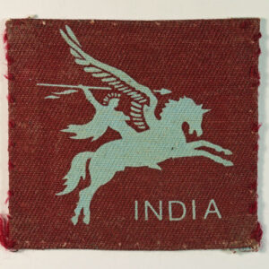 44th INDIAN AIRBORNE DIVISION WW2 Printed Formation Sign Badge ---  Lot No. 6527