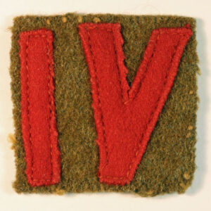 4th Bttn. COLDSTREAM GUARDS WW2 Felt Formation Sign Badge - SCARCE ---  Lot No. 6473