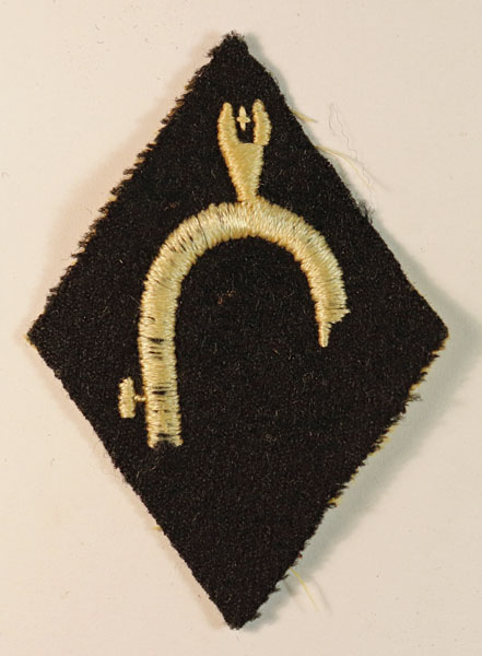 74th YEOMANRY DIVISION/231st BRIGADE WW1 Embroidered Felt Formation Sign Badge – SCARCE — Lot No. 6462A/WW1-19
