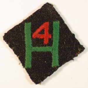 76th (HIGHLAND) FIELD REGIMENT R.A. Serving with 3rd Division WW2 Embroidered Formation Sign Badge - SCARCE  --- Lot No. 6531