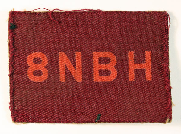 8th PRINCESS LOUISE’S (NORTH BRUNSWICK) HUSSARS / 5th Canadian Armoured Division WW2 Printed Formation Sign Badge – CALICO PRINTERS — Lot No. 6476