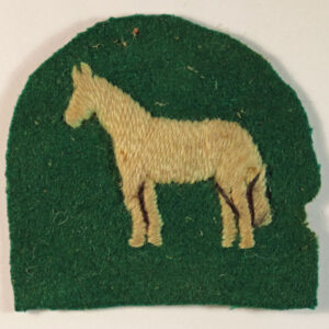 9th ARMOURED BRIGADE WW2 Embroidered Felt Formation Sign Badge - CALICO PRINTERS --- Lot No. 6521