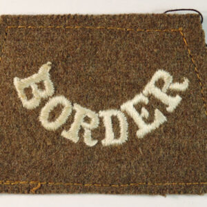 BORDER - Border Regiment WW1 Slip-on Embroidered Felt Shoulder Title Badge - Scarce --- Lot No. 6538