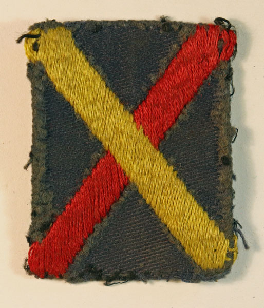 FIFE & FORFAR YEOMANRY WW2 Embroidered Cloth Formation Sign Badge – SCARCE — Lot No. 6496