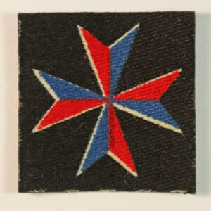 H.Q. R.A. & MOBILE UNITS, MALTA WW2 Printed Cloth Formation Sign Badge - CALICO PRINTERS ----  Lot No. 6543