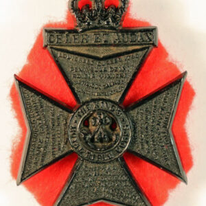 THE KING'S ROYAL RIFLE CORPS - Queen's Crown Plastic Cap Badge - SCARCE ---  Lot No. 6510
