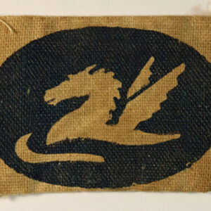 LAND FORCES ADRIATIC WW2 Printed Cloth Formation Sign Badge - 2nd Version - RARE ---  Lot No. 6468A/SF21