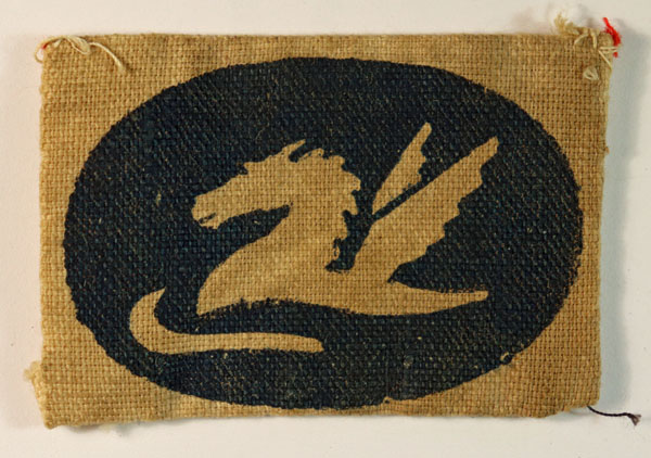 LAND FORCES ADRIATIC WW2 Printed Cloth Formation Sign Badge – 2nd Version – RARE — Lot No. 6468A/SF21