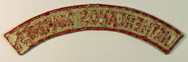 NETHERLANDS MARINES WW2 Embroidered Shoulder Title Badge – 2nd TYPE – RARE — Lot No. 6548 - Image 3
