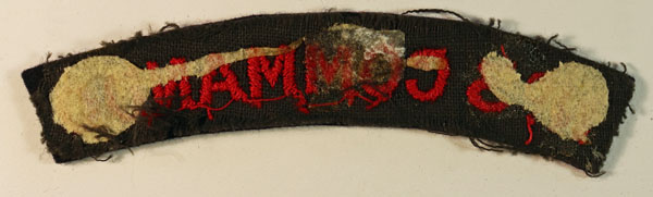 No.3 COMMANDO WW2 Embroidered Shoulder Title Badge – SCARCE — Lot No. 6469/SF22 - Image 3