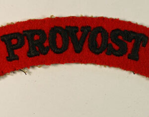 PROVOST - A.T.S. WW2 Embroidered Shoulder Title Badge - SCARCE --- Lot No. 6550