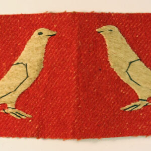 RAWALPINDI DISTRICT WW2 Indian Formation Sign Badge Uncut Facing Pair ---  Lot No. 6506