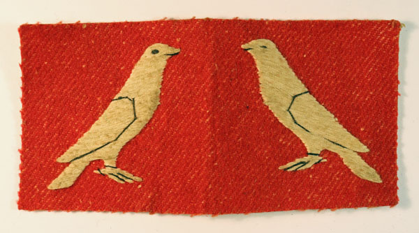 RAWALPINDI DISTRICT WW2 Indian Formation Sign Badge Uncut Facing Pair — Lot No. 6506