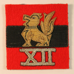 12th ARMY WW2 Indian Bullion Embroidered Formation Sign Badge  ---  Lot No. 6574