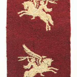 1st & 6th AIRBORNE DIVISIONS WW2 Uncut Facing Pair Embroidered Felt Formation Sign Badges ---  Lot No. 6561