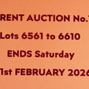 THE CURRENT AUCTION No. 136 - ENDS SATURDAY 21st FEBRUARY 2026