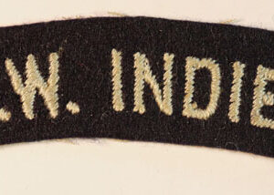 B.W.INDIES. - British West Indies - R.A.F. WW2 Embroidered Nationality Shoulder Title Badge  ---  Lot No. 6585