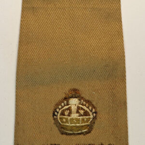 EAST AFRICA / Major WW2 KD Slip-on Rank Shoulder Title Badge  --- Lot No. 6587