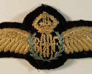 R.A.A.F. - Royal Australian Air Force Pilot's Wings WW2 Padded Embroidered Brevet Badge  ---  Lot No. 6594