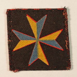 10th HEAVY ANTI-AIRCRAFT BRIGADE (MALTA) R.A. WW2 Printed Formation Sign Badge - CALICO PRINTERS  ---  Lot No. 6621