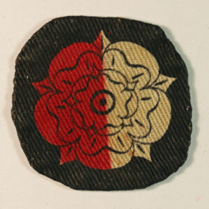 6th Bttn. YORK & LANCASTER REGIMENT WW2 Regimental Flash Badge - CALICO PRINTERS --- Lot No. 6617