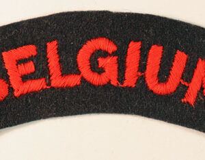 BELGIUM WW2 Shoulder Title Badge Serving with the Royal Navy ---  Lot No. 6639