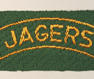 JAGERS WW2 Dutch Free Forces Brabant Weave Cloth Shoulder Title Badge - SCARCE ---  Lot No. 6445