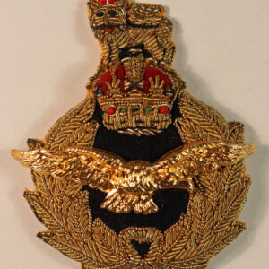 R.A.F. Air Officer's WW2 Padded Bullion Cap Badge ---  Lot No. 6653