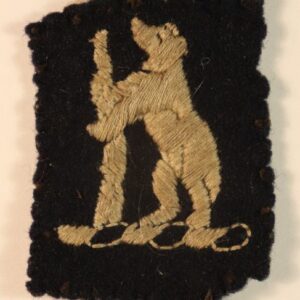 120th FIELD REGIMENT (SOUTH MIDLANDS) WW2 Embroidered Felt Formation Badge - SCARCE ---  Lot No. 6683