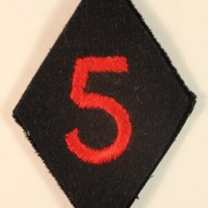 33rd FIELD REGIMENT R.A. Serving with 3rd Division WW2 Embroidered Formation Sign Badge - SCARCE ---  Lot No. 6675
