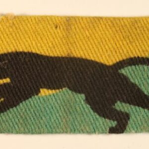 4th RECONNAISSANCE REGIMENT, RECONNAISSANCE CORPS WW2 Printed Formation Sign Badge - CALICO PRINTERS - RARE ---  Lot No. 6670A