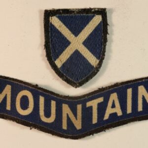 52nd LOWLAND DIVISION WW2 Printed Formation Sign Badge - CALICO PRINTERS  ---  Lot No. 6678