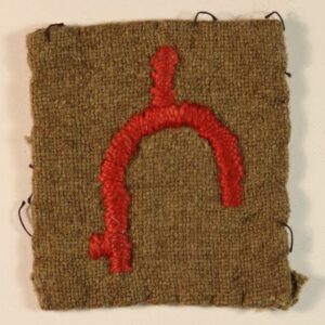 74th MEDIUM REGIMENT R.A. WW2 Embroidered Cloth Formation Sign Badge - SCARCE --- Lot No. 6679