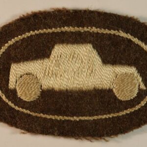 BEAVERETTE MARK 1 CAR - HOME GUARD WW2 Embroidered Arm Badge - RARE  ---  Lot No. 6662/SS2A
