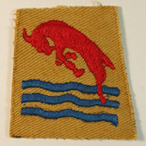DODECANESE FORCE WW2 Embroidered Cloth Formation Sign Badge - RARE --- Lot No. 6467A/SF19
