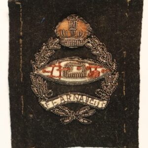 ROYAL TANK REGIMENT WW2 Officer's Bullion Beret Badge  ---  Lot No. 6701