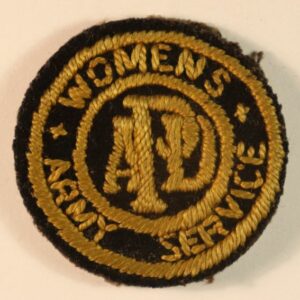 WOMEN'S ARMY SERVICE - APD - ARMY PAY DEPARTMENT WW1 Embroidered Cloth Arm Badge - SCARCE ---  Lot No. 6709