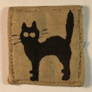 17th INDIAN DIVISION WW2 Printed Cloth Formation Sign Badge - SCARCE LARGE EYES VARIANT ---  Lot No. 6774