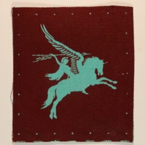 1st & 6th AIRBORNE DIVISIONS WW2 Printed Cloth Formation Sign Badge - CALICO PRINTERS ---  Lot No. 6761