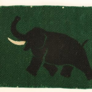31st INDIAN ARMOURED DIVISION WW2 Printed Formation Sign Badge  - CALICO PRINTERS ---  Lot No. 6726